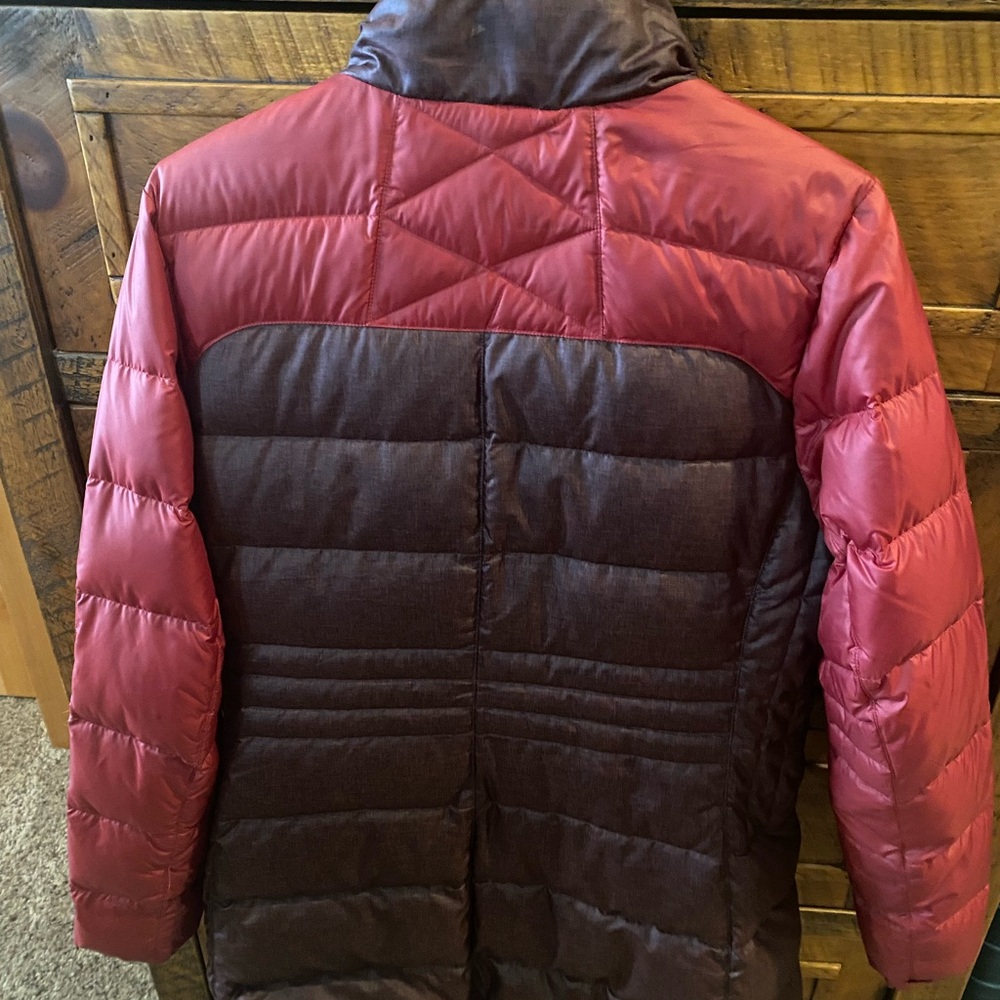 Marmot two tone color block long down coat - Picture 2 of 7